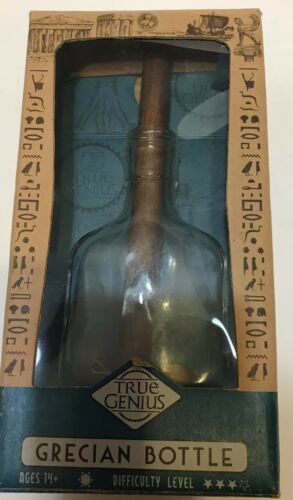 True Genius Grecian Glass Bottle Puzzle Difficulty Level 14-up New In Box