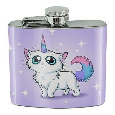 Cat Unicorn Stainless Steel 5oz Hip Drink Kidney Flask