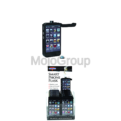 Truefabrications Smartphone Flask, 4 Oz, Black
