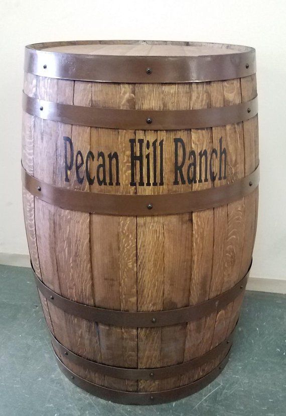 Personalized Whiskey Barrel-Sanded and Finished-FREE SHIPPING