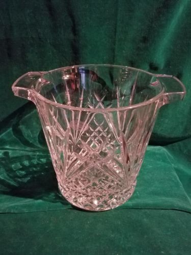 Crystal Cut Glass Ice Bucket Wine Champagne Chiller Cooler