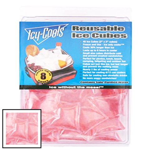PINK Reusable Ice Cubes For Coolers 1 Pack Kitchen