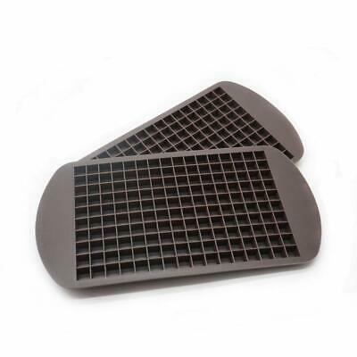 ZALU 2 Packs Mini Ice Cube Trays-Flexible DIY Molds Maker BPA Free (Brown)