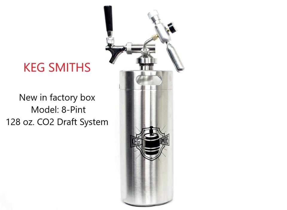 Keg Smiths 8-Pint 128oz. KEG-02D Premium Draft Keg CO2 Draft System 02D