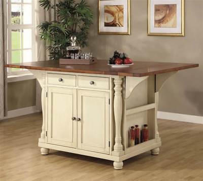 Traditional Kitchen Island with Drop Leaves [ID 3191072]