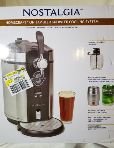 NEW~Nostalgia Homecraft on Tap BEER Keg Dispenser $199 Wal-Mart $150 amazon