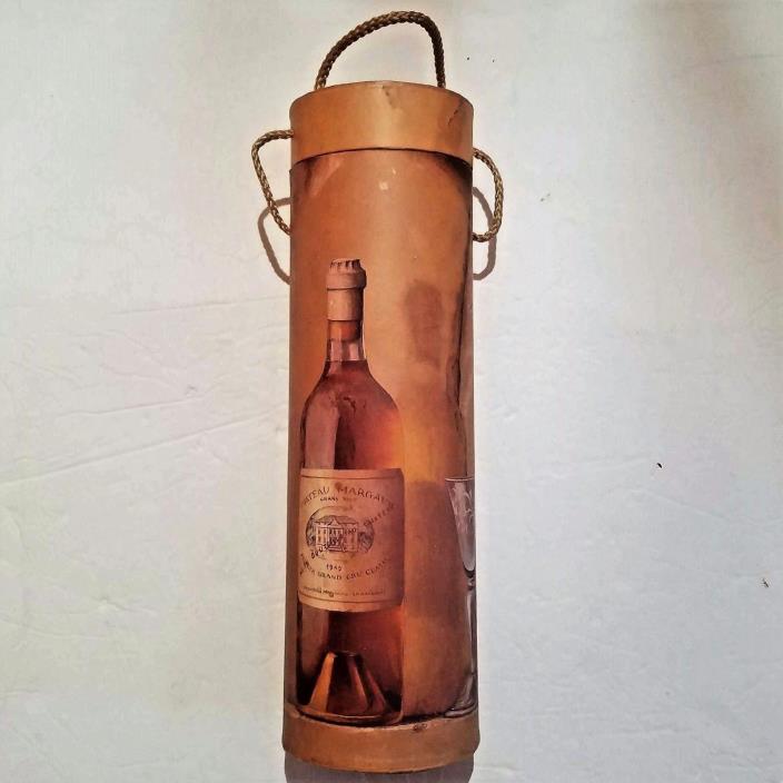 Tri-Coastal Design Wine Bottle Tube Tote Holder Gift 2001 Fabrice de Villeneuve