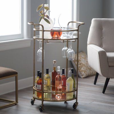 Belham Living Olivia Round Bar Cart