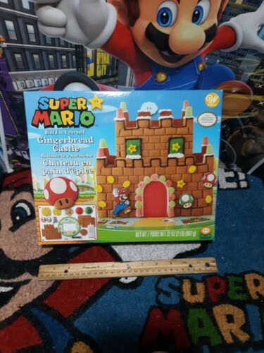 Nintendo Mario Bros. Gingerbread Castle Decorating Kit New 2018 .