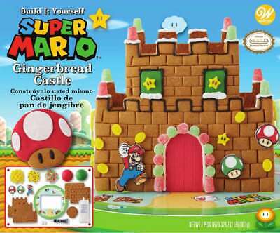 Nintendo Unassembled Gingerbread House Kit Super Mario Castle 070896068767