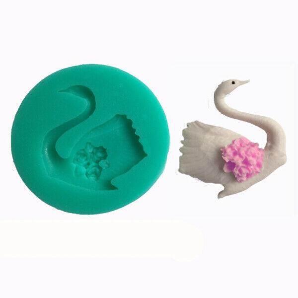3D Swan Fondant Cake Mold Cake Decorating Tools Silicone Mould