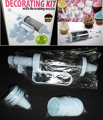 Cake Cupcake Decorating Tips Nozzles Cookie Press 31 Pc NEW IN BOX - SHIPS FREE!