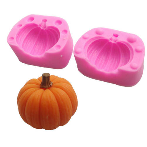 Carving  3D Pumpkin Silicone Candle Mold Chocolate Cake Decorating Mold Kit