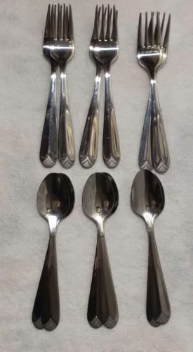 Stokes Brand 6 Mini Forks and 6 Espresso Spoons, 4.5