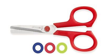 Mundial 669-KM Dot Kids 4-1/4-Inch Blunt-Tip True-Left-Hand School Scissors, ...