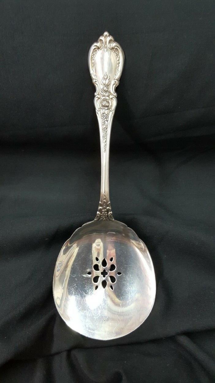 Towle Co. Charlemagne Pattern Sterling Silver Slotted Serving Spoon Spatula