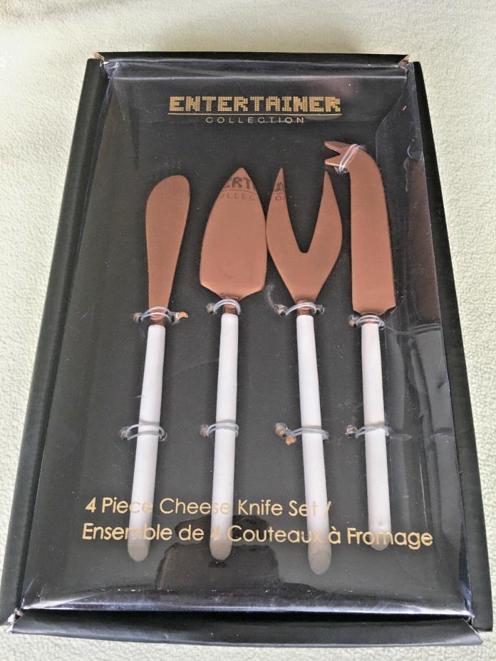 COOPER/STAINLESS Entertainer collection  STEEL 4 PIECE CHEESE KNIFE SET NIBEt