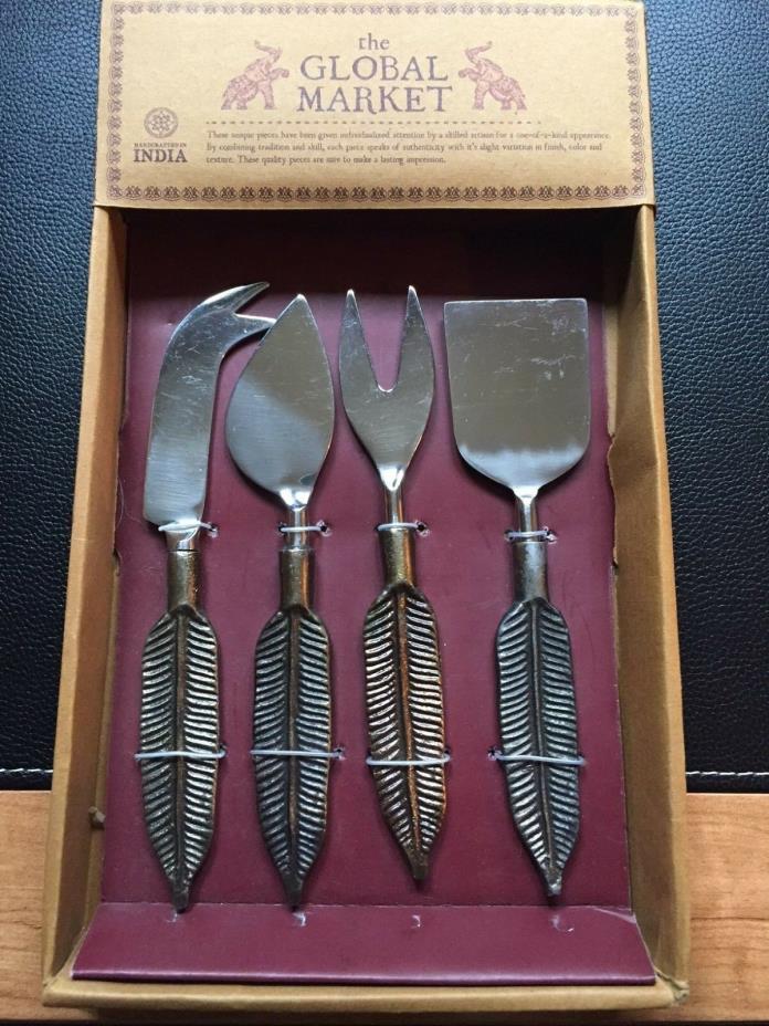 Cheese Serving Cutting Spreader Set -  Handcrafted in India - The Global Market