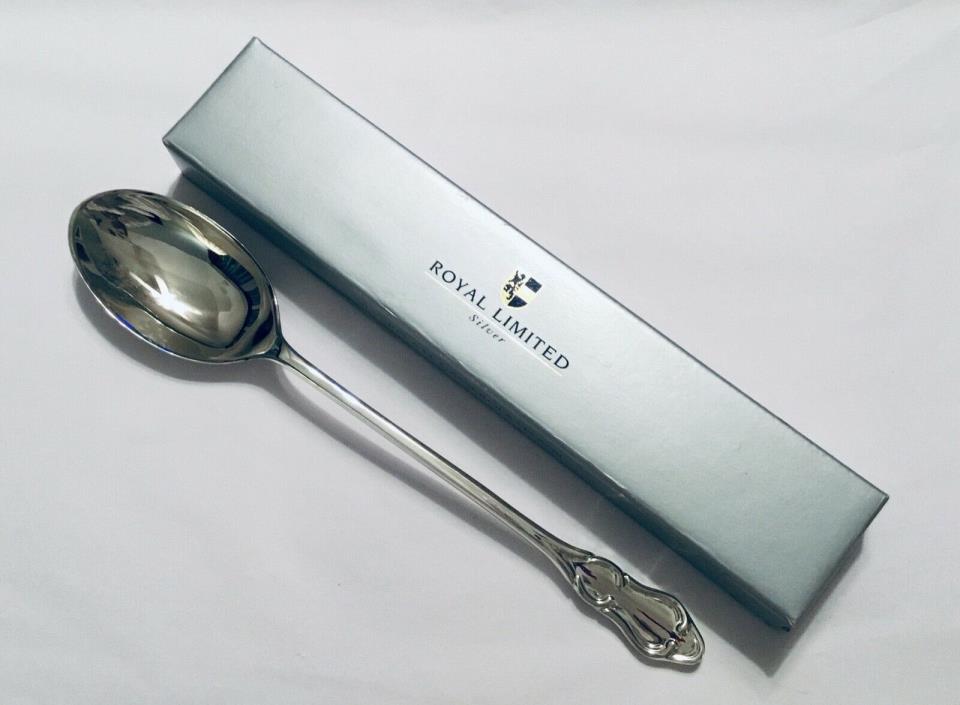 Vintage Royal Limited Silverplate Casserole Spoon Original Box Wedding Gift Home