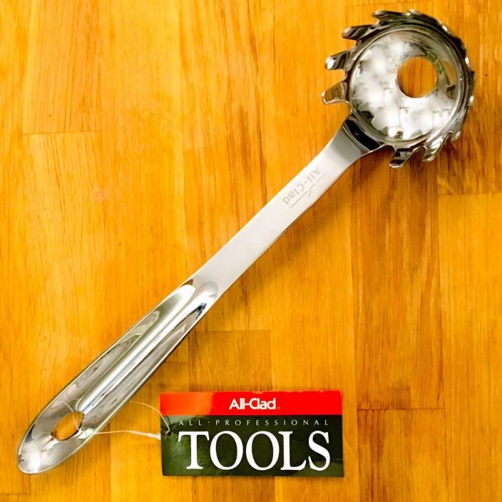 NEW! AllClad All Clad Kitchen Tools 18/10 Stainless Steel Metal Pasta Ladle