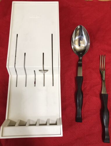 Cutco, Basting Spoon, Turning Fork, Knife & Fork Tray New