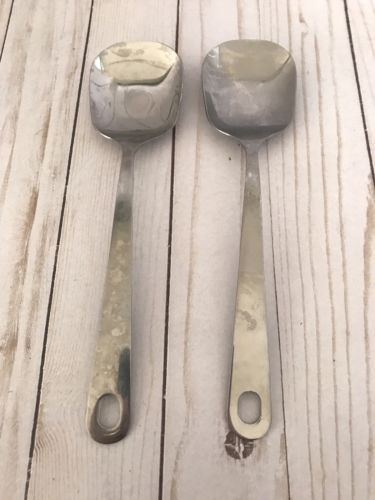 Set Of 2 The Frugal Gourmet Large Serving Spoons