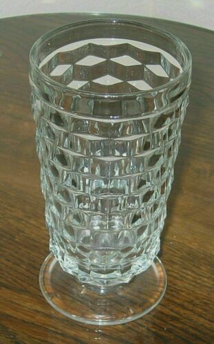 Colony Indiana Glass Clear Whitehall Pattern Iced Tea Tumbler-Mint Condition
