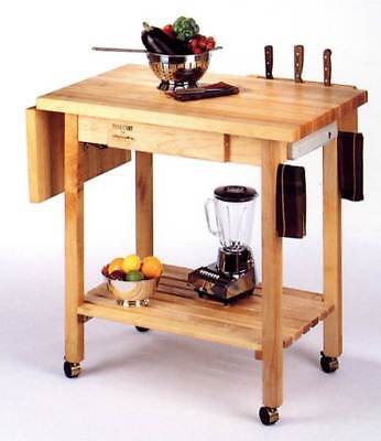 Kitchen Culinary Cart w 12 in. Drop Leaf [ID 559]