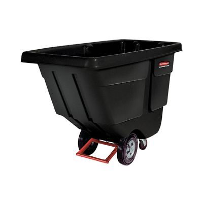 Rubbermaid FG131400BLA Black Rotomolded Utility 750 lb Tilt Truck