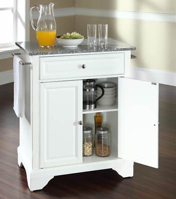 LaFayette Granite Top Portable Kitchen Island with Bracket Feet [ID 3056772]