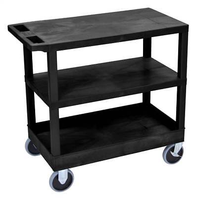 35 in. Portable Kitchen Cart in Black [ID 3097180]