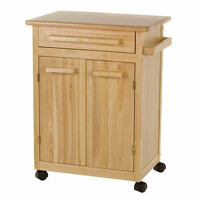Winsome Eva Kitchen Cart, Natural, 25.5 inches