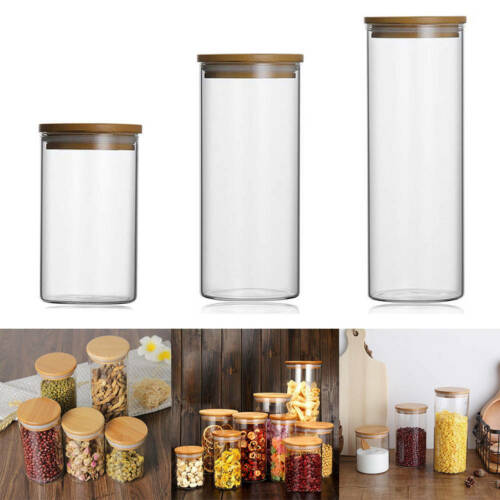 Lid Glass Sealing Food Preservation Kitchen Storage Box Containers Tall