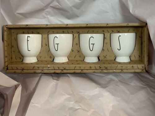 Rae dunn Easter Bunny ceramic Clay Egg Cups