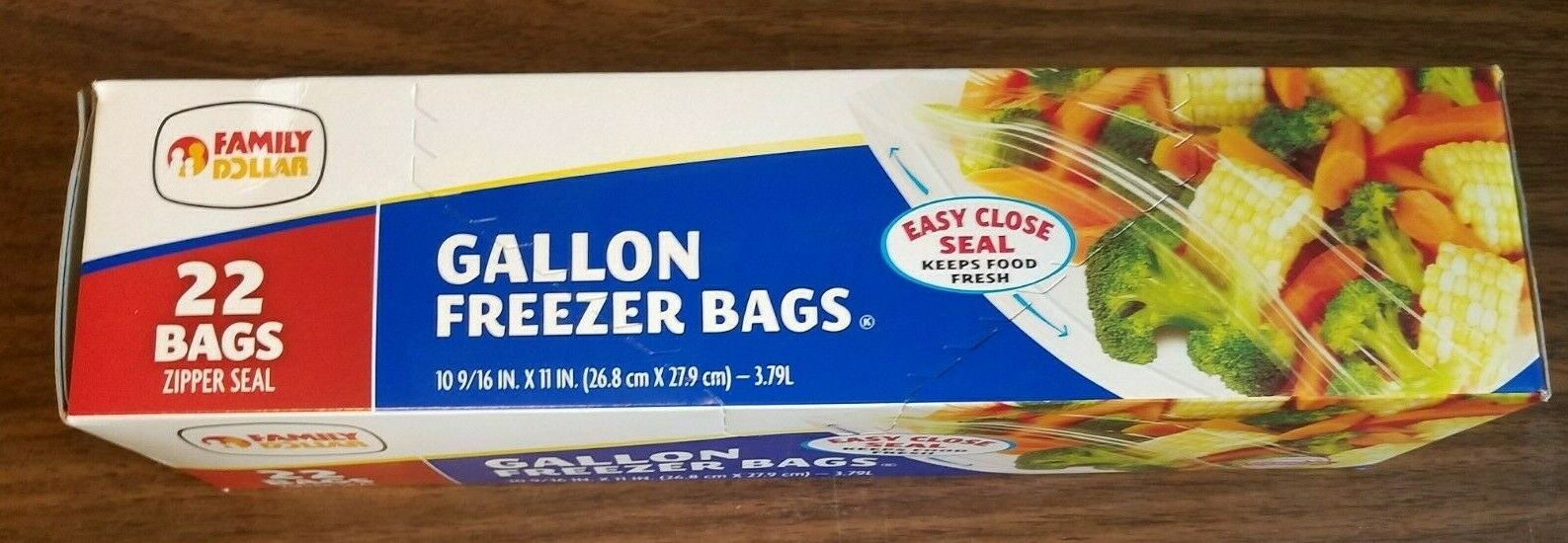(22) 1-Gallon Easy Close Freezer Bags Zipper Seal 11