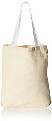 Fun Express Undecorated Natural Canvas Tote Bags, 1 Dozen