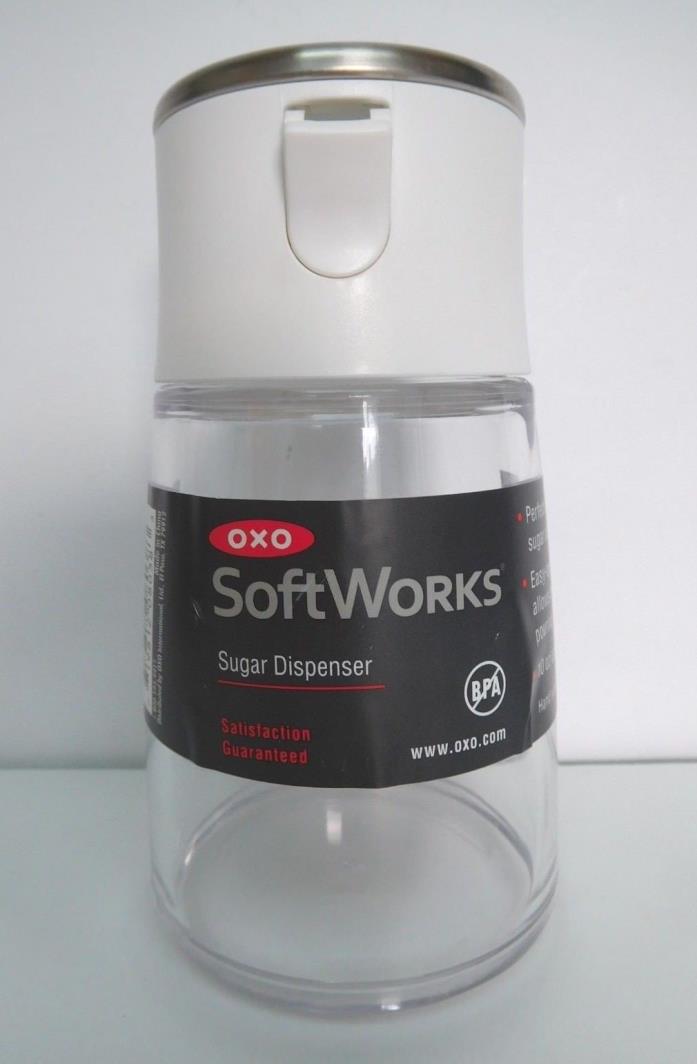 OXO Good Grips 9 oz SUGAR DISPENSER BPA free Storage Container Bottle Glass Jar