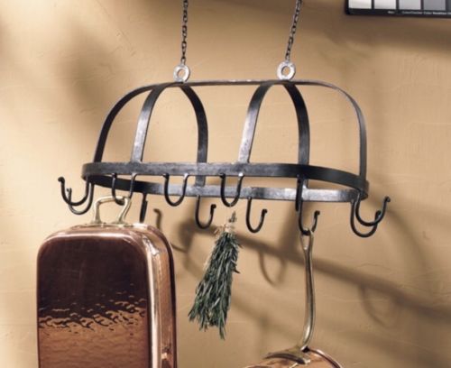 HANGING POT RACK PRIMITIVE HOME DECOR. KITCHEN PARK DESIGNS