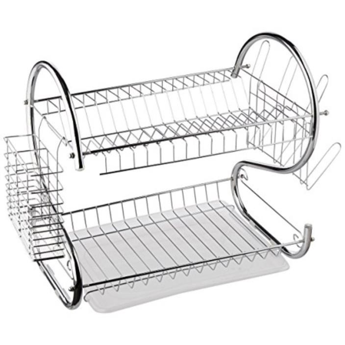 Better Chef DR-16 2-Tier Dish Rack, 16-Inch, Chrome 'DR-16 - Kitchen & Dining