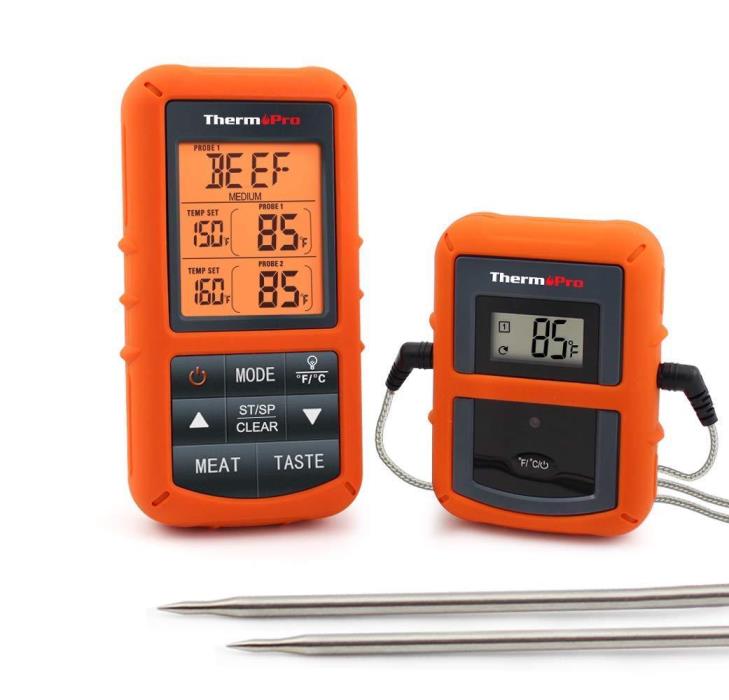 ThermoPro TP20 Wireless Remote Digital Cooking Food Meat Thermometer With Dual