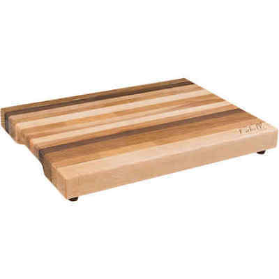 Labell Maple, Cherry and Walnut Wood Cutting Board 16 in. x 12 in. x 1.5 in.