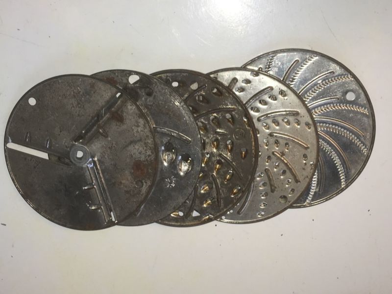 Vintage Mouli Moulinex Julienne Replacement Blades 1 2 3 4 5 Complete Set