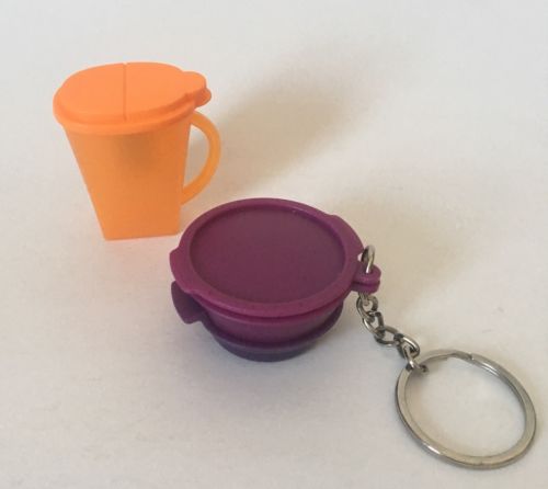 Set Of 2 Original Tupperware Collector Items Keychain And Magnet