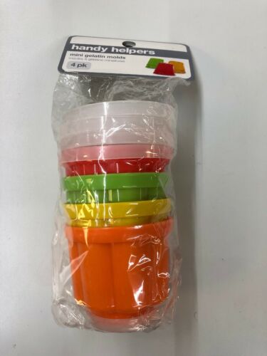 HANDY HELPERS MINI GELATIN MOLDS 4 PK. NEW IN PACKAGE