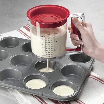 4 Cup Capacity Easy Release Batter & Gravy Grease Separator