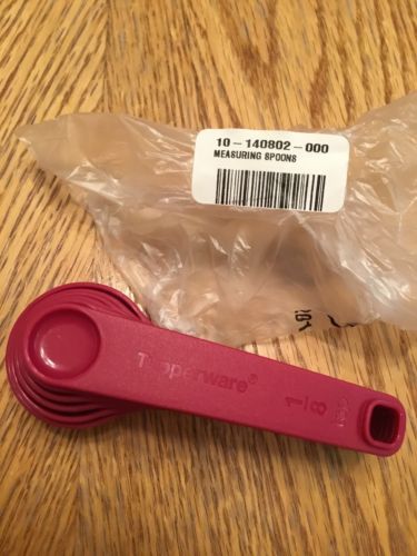 Tupperware Kitchen Tools Gadget Wine Measuring Spoon Set With Measurements New