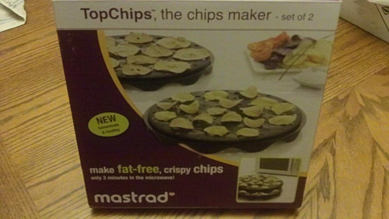 Mastrad A64501 Top Chips Maker Set of 2 New in Original Box Chip Maker Microwave