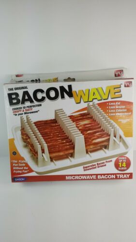 The Original Bacon Wave Microwave Bacon Tray As Seen On TV In Box