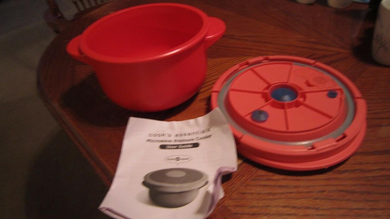 Cook's Essentials Microwave Pressure Cooker 3 Qt. Orange Guide