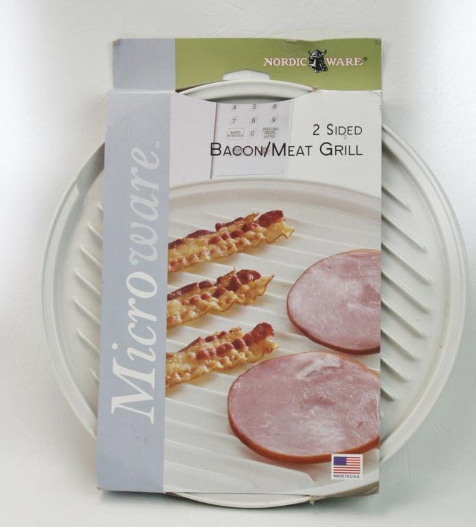 Nordicware Microwave Double Sided Meat Bacon Grill 10.75